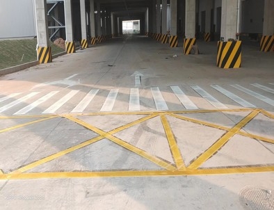 定西定西厂区道路标线施工